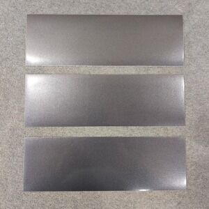 3M 1080 Gloss Dark Gray‎ Vinyl Wrap 12x4" Strips (3 Pack) DIY Decals